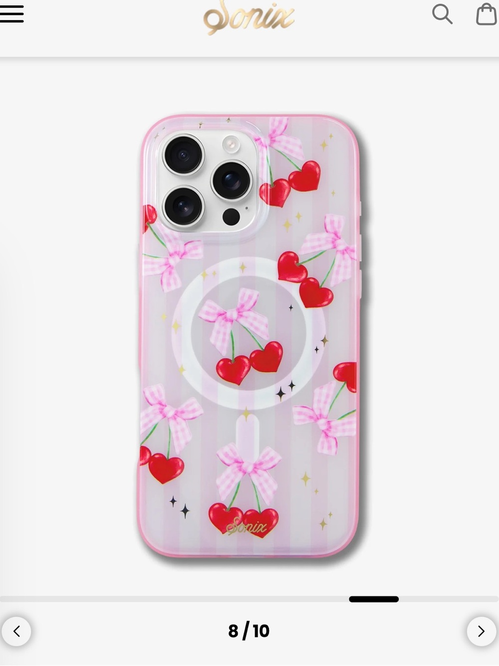 Sonix Coquette Cherries MagSafe iPhone 16 Pro Max Case